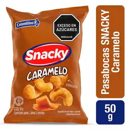 Snacky Snack de Maíz con Caramelo Horneados