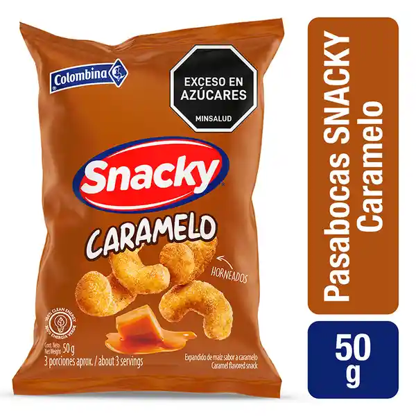 Snacky Snack de Maíz con Caramelo Horneados