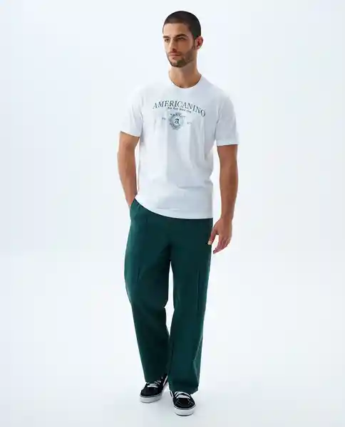 Camiseta Hombre Blanco Talla L 849F002 Americanino