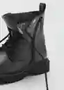 Botines Basmab Negro Talla 24 Niñas Mango