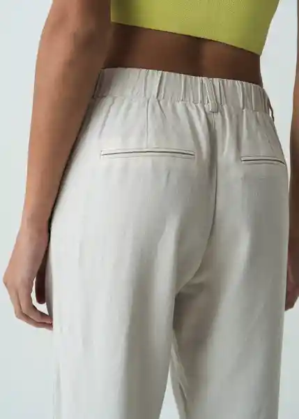 Pantalón Atenas Mujer Crudo Ballueca Claro T 6 032G375 Naf Naf