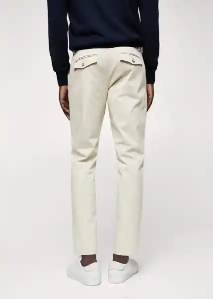 Pantalón Prato Piedra Talla 38 Hombre Mango