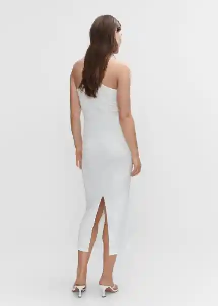 Vestido Lia Off White Talla 18 Mujer Mango