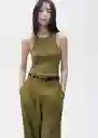 Enterizo Mono Singapur Khaki Talla XL Mujer Mango