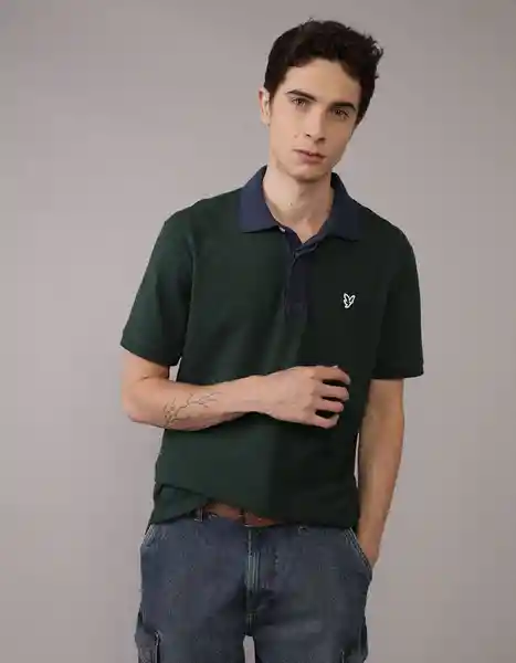 Polo Hombre Verde Talla: XXL 4882300 American Eagle
