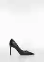 Zapatos Jimena Negro Talla 40 Mujer Mango