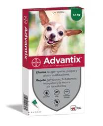 Advantix X 0.4ml Perros Pequeños Hasta 4 Kg