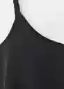 Top Mara Negro Talla M Mujer Mango