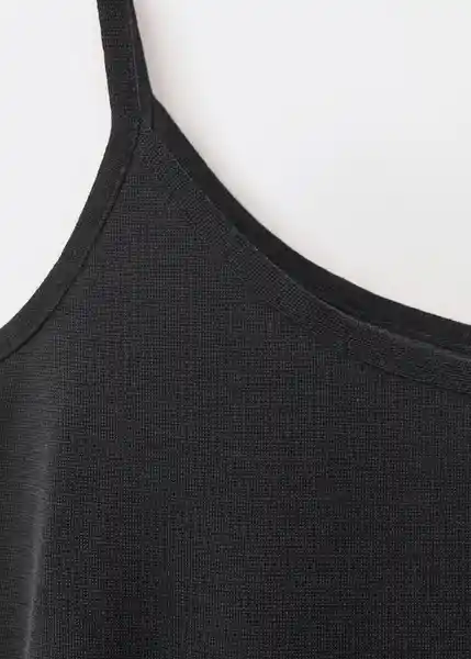 Top Mara Negro Talla M Mujer Mango