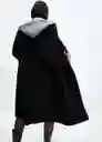 Abrigo Picarol Negro Talla S Mujer Mango