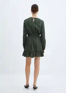 Vestido Lucy Verde Talla L Mujer Mango