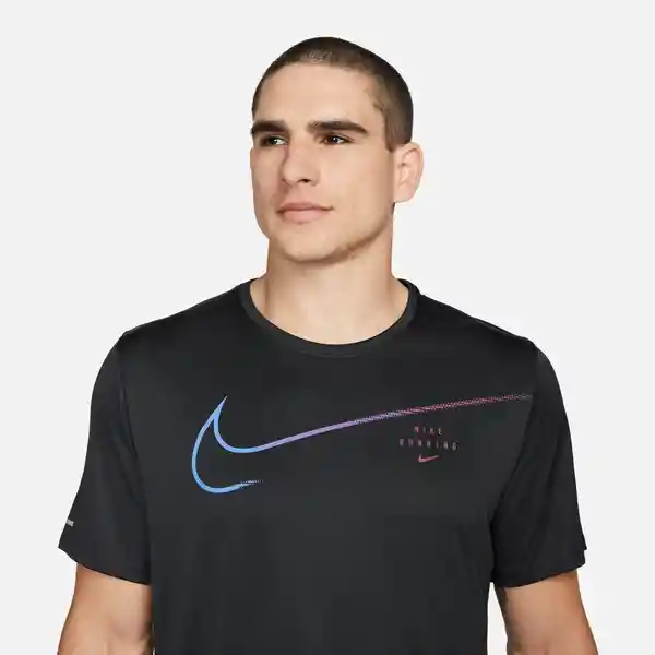 Nike Camiseta M Df Uv Run Dvn Miler Gx Negro S Ref: DM4811-010