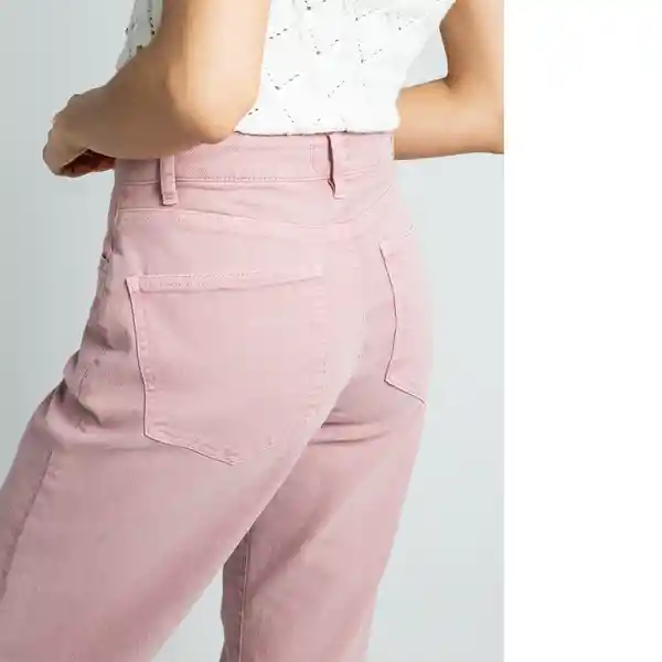 Pantalón Ges Mujer Rosa Cenizo Medio Talla 4 432F333 Naf Naf