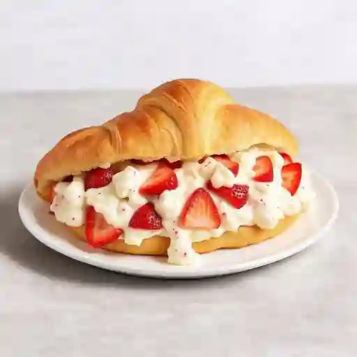 Croissant Fresas Con Crema