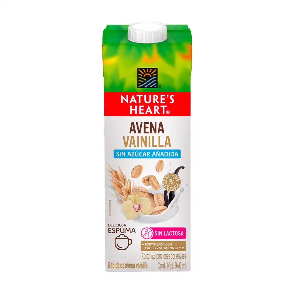 Bebida Avena Vainilla NATURES HEART 946 ml