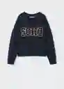 Sudadera Soho Navy Talla 14 Niñas Mango