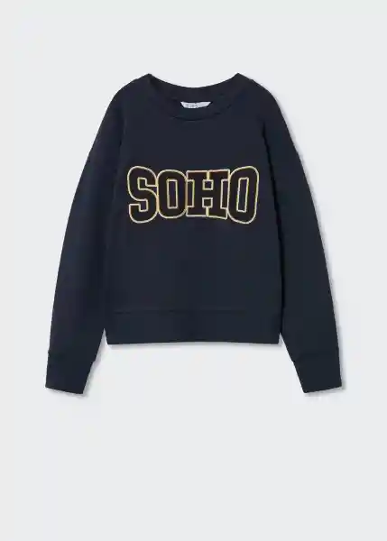 Sudadera Soho Navy Talla 14 Niñas Mango