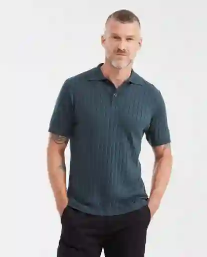 Camiseta Tejida Polo Canale Verde Selva Ultraoscuro S Chevignon