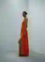 Vestido Penny Naranja Talla M Mujer Mango