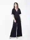 Enterizo Con Manga Corta Con Boleros Negro Talla S Mujer Naf Naf