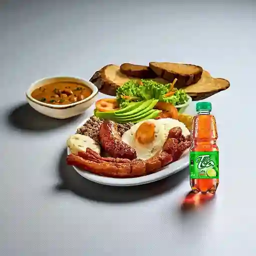 Combo Bandeja Paisa + Mr Tea Limón 300 ml