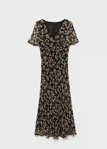 Vestido Belle Negro Talla M Mujer Mango