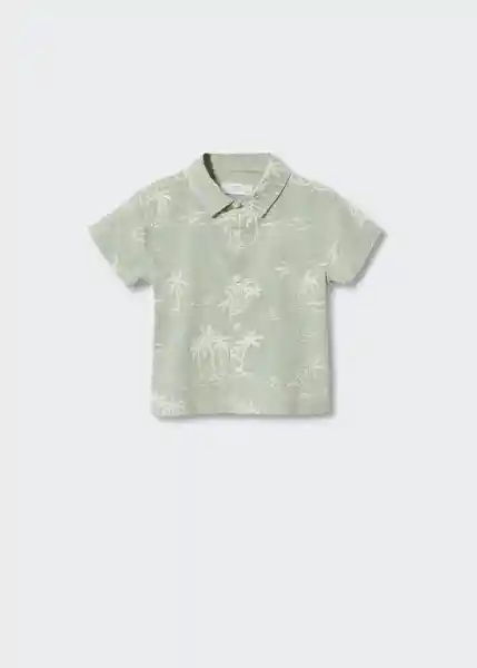 Camisa Mawi Verde Pastel Talla 66 Niños Mango