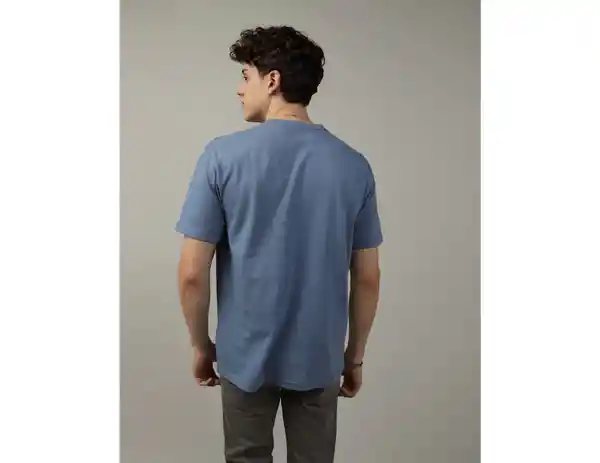 Camiseta Hombre en Azul Talla SMALL American Eagle