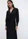 Vestido Soleil-A Negro Talla XS Mujer Mango