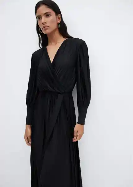 Vestido Soleil-A Negro Talla XS Mujer Mango