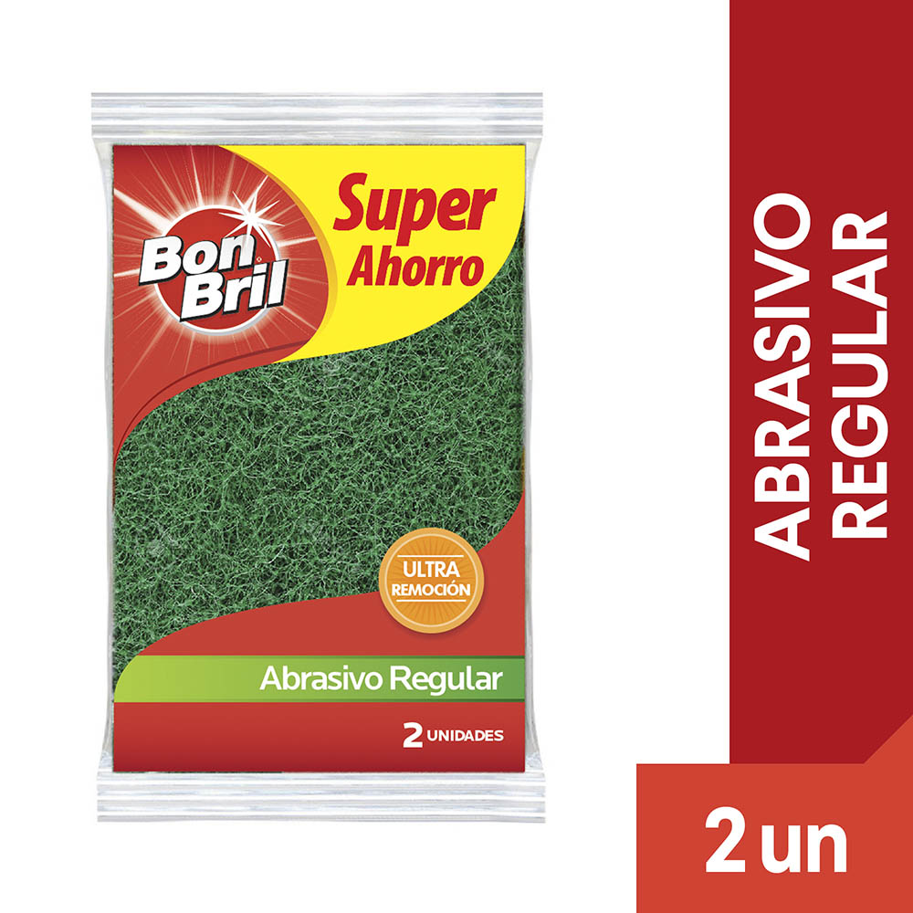 Bon Bril Esponja Abrasivo Regular Super Ahorro 2 und