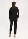 Blazer Americana Jordan Negro Talla M Mujer Mango