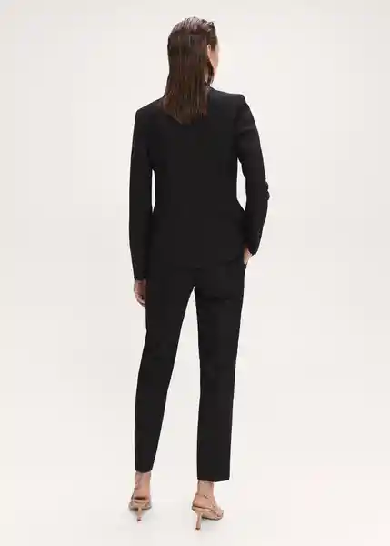 Blazer Americana Jordan Negro Talla M Mujer Mango