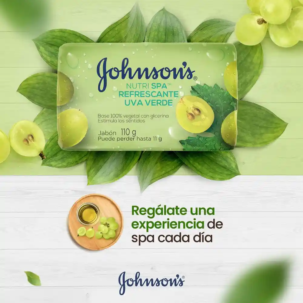 Jabón JOHNSON'S Uva Verde TRIPACK 330 GR