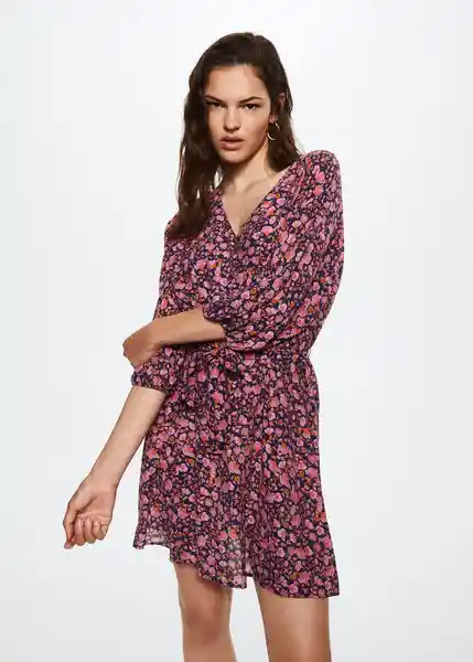 Vestido Domenika Rosa Talla M Mujer Mango