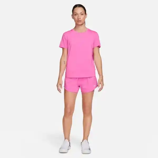 Nike Camiseta One Classic Top Rosado Para Mujer Talla M