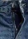 Falda Longo Tejano Oscuro Talla L Mujer Mango