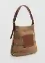 Bolso M Sifnos Cuero Talla 99 Mujer Mango