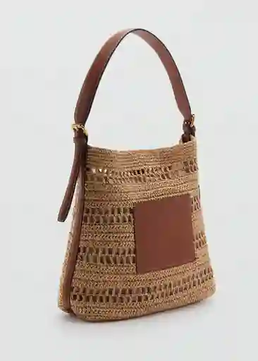 Bolso M Sifnos Cuero Talla 99 Mujer Mango