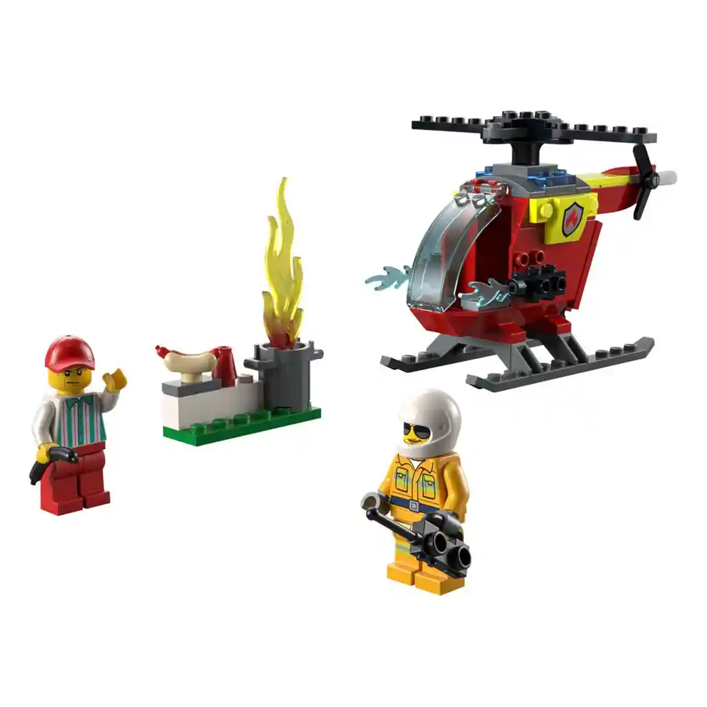 Lego Set de Construcción Helicóptero de Bomberos