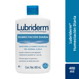 Crema Corporal LUBRIDERM Humectación Diaria 400ml  