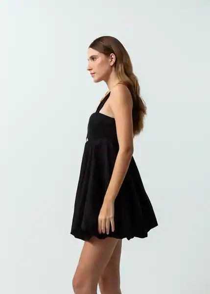 Vestido Ofelia Mujer Negro Puro Ultra Oscuro T S 472G357 Naf Naf
