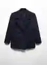 Abrigo Flipper Navy Talla M Mujer Mango