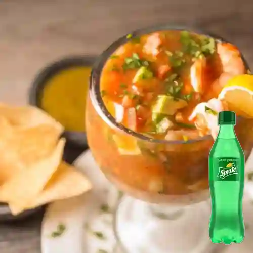 Combo Coctel de Camarones + Sprite Original 400 ml