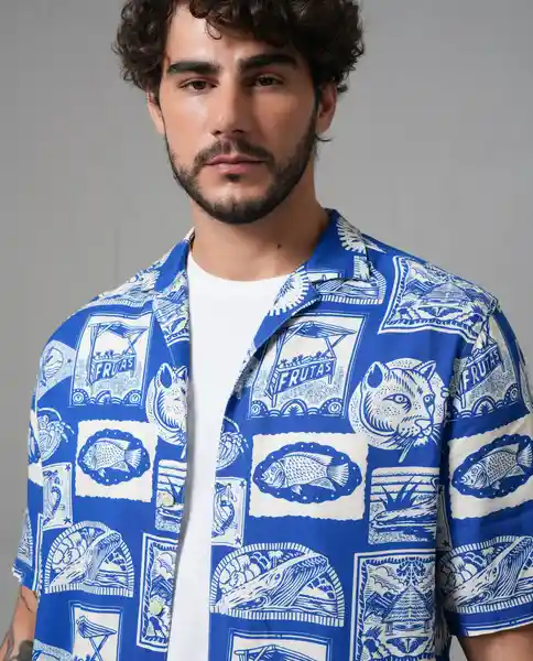 Camisa Hombre Azul M 113 113G020_AZU194056 Rifle
