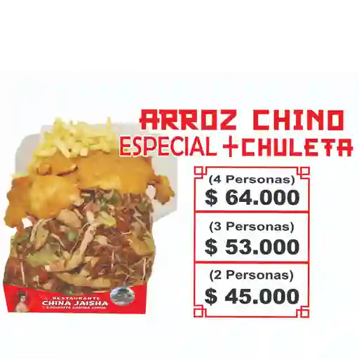 Arroz Chino Especial + Chuleta