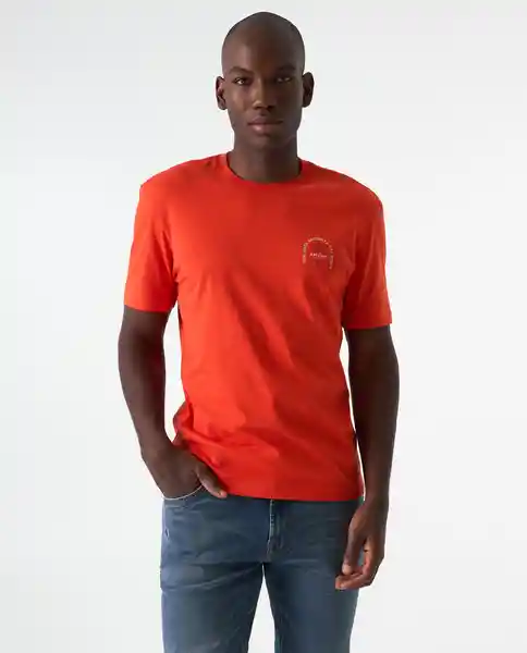 Camiseta Hombre Rojo Talla XL 842G000_ROJ181564 Americanino