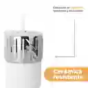Taza de Cerámica Con Pitillo Serie Silver Grey Miniso