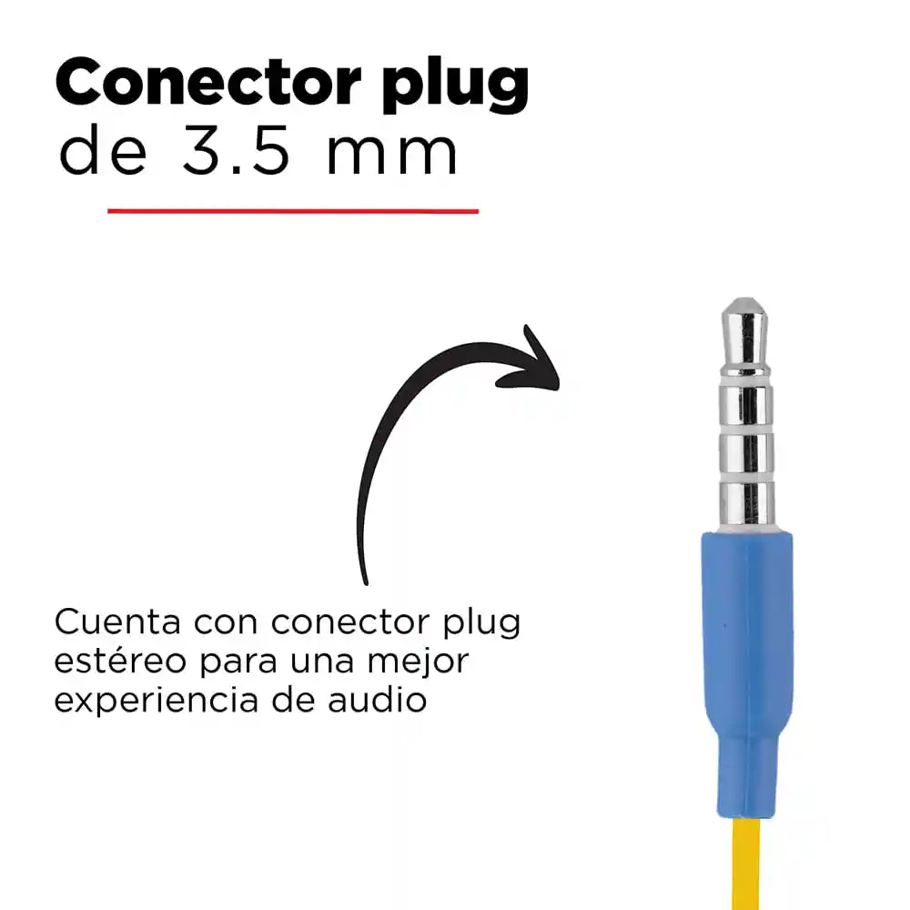 Miniso Audífonos Minions Amarillo 3.5 Mm