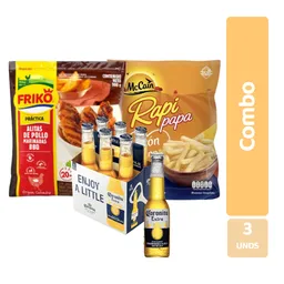 Combo Alitas Bbq + Papas Congeladas + Cerveza Corona